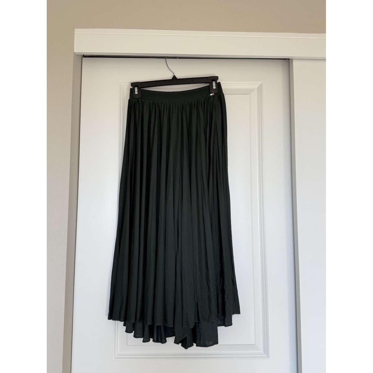 Hugo Boss Capri Pants Flowy Wide Leg Dark Green Size Xs Workwear Office